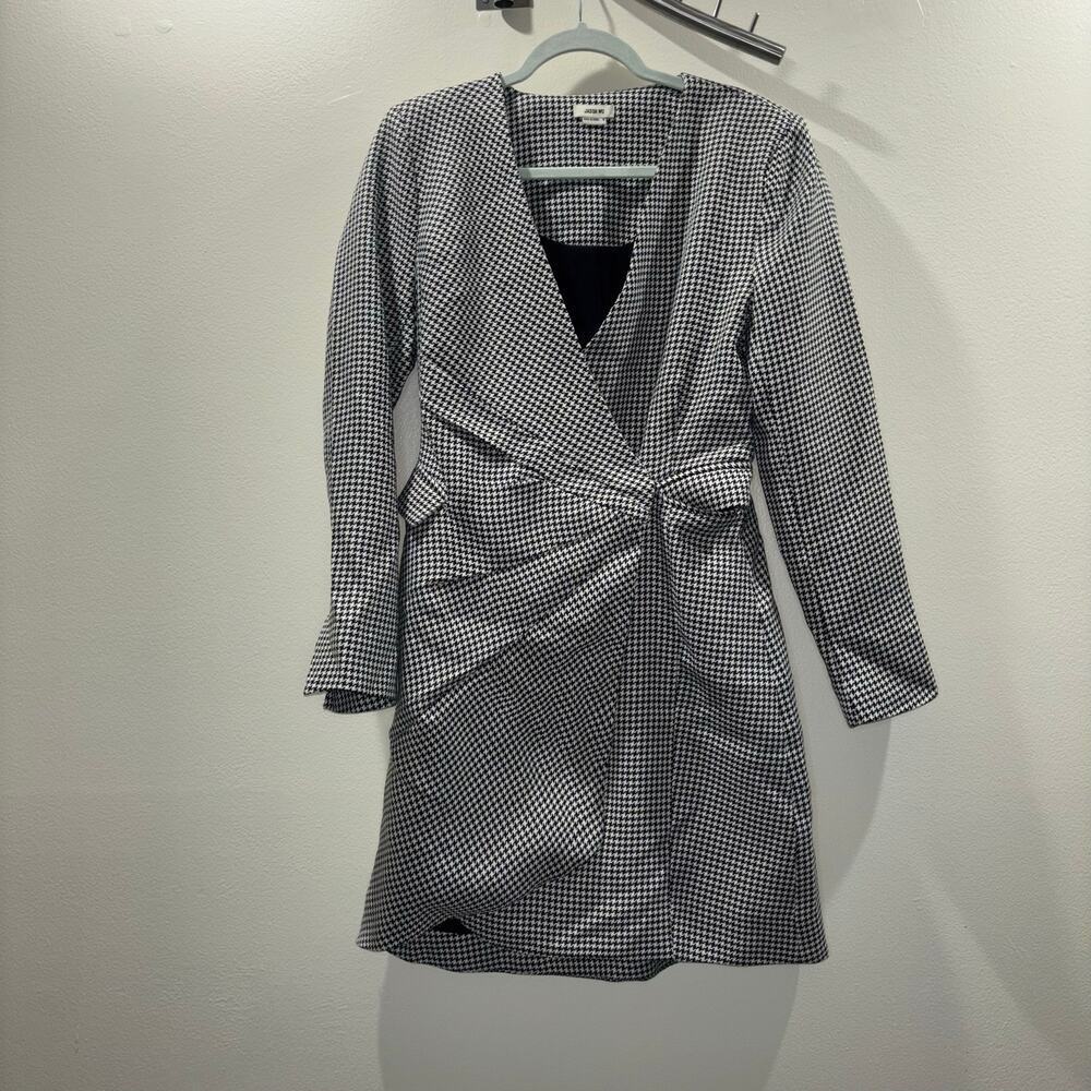 Jason Wu Houndstooth Tweed Blazer Dress – Size Medium Like New Game Day Dress - Picture 12 of 15